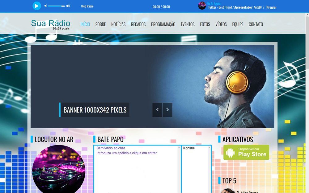 Scritp site web rápido online com painel administrativo